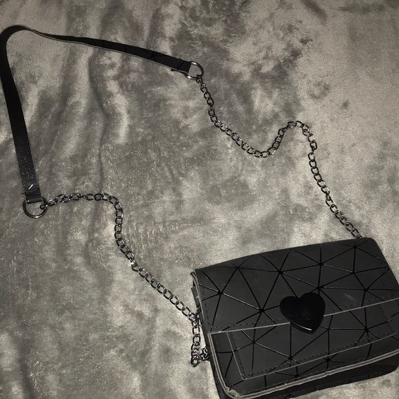 Handbags - Black Heart Crossbody Purse